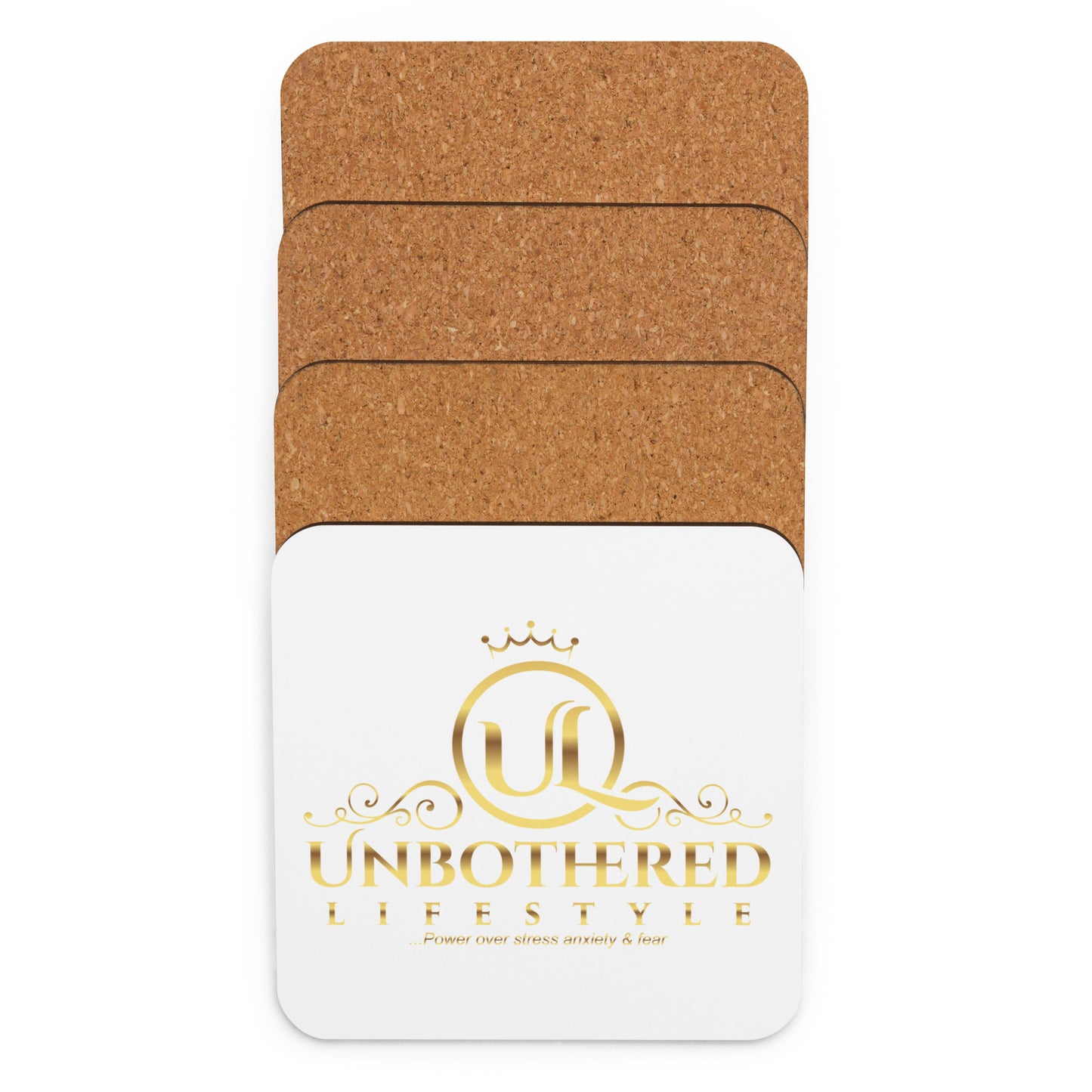 Unbothered Lifestyle Cork-back coaster