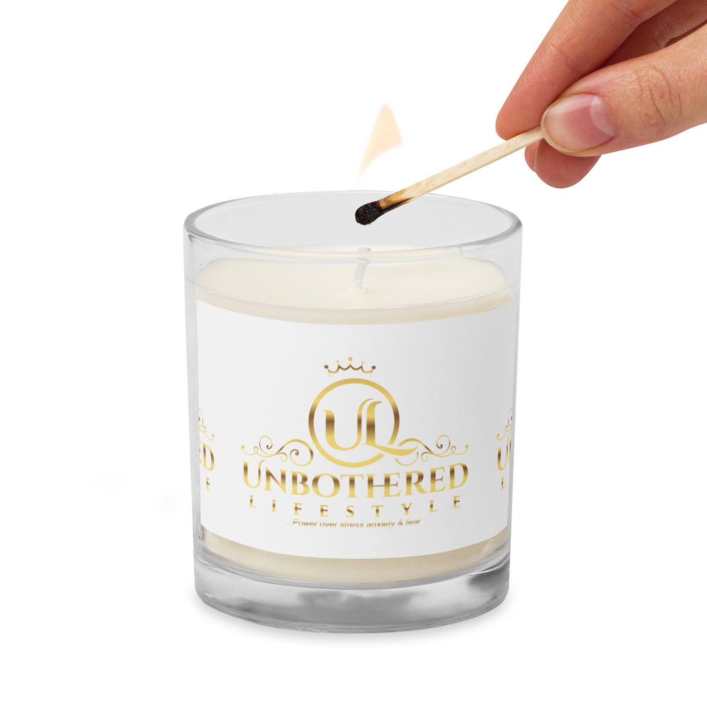 Unbothered Lifestyle Glass jar soy wax candle