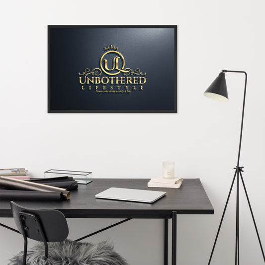 Unbothered Lifestyle Framed poster