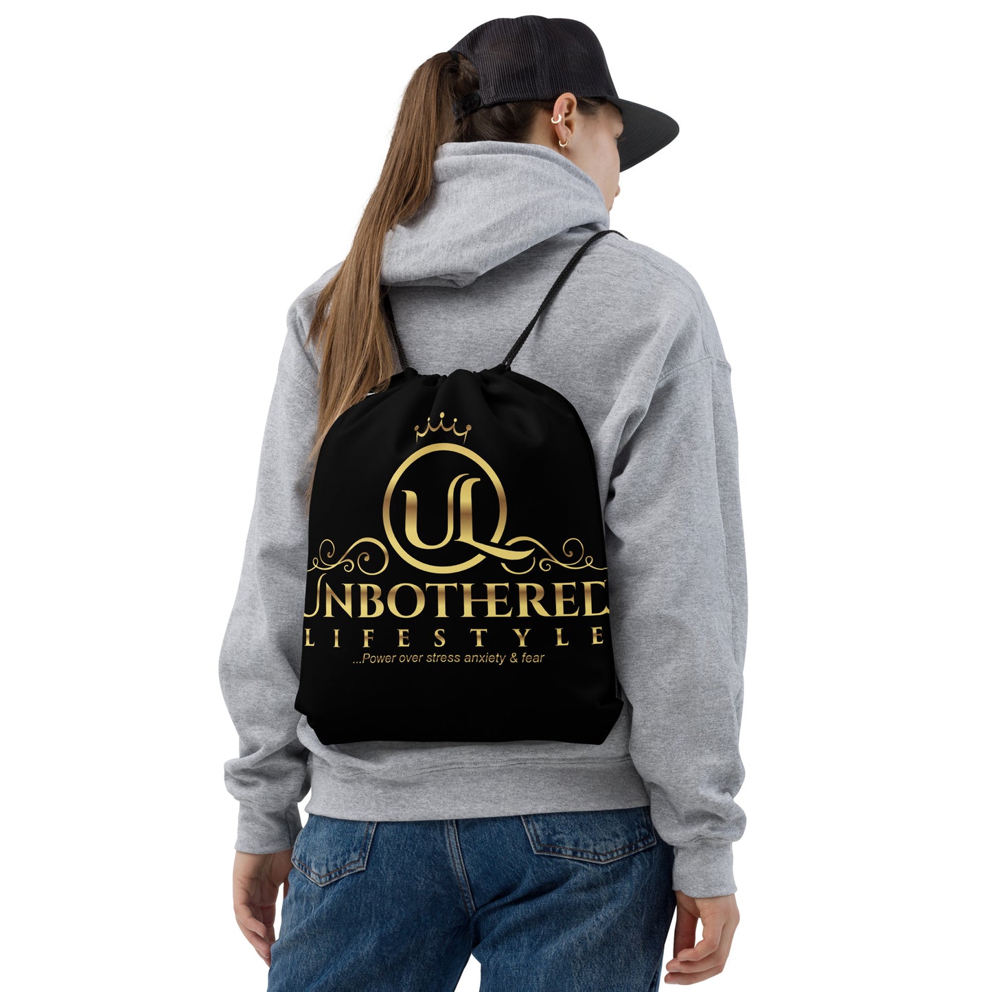 Unbothered Lifestyle Drawstring bag