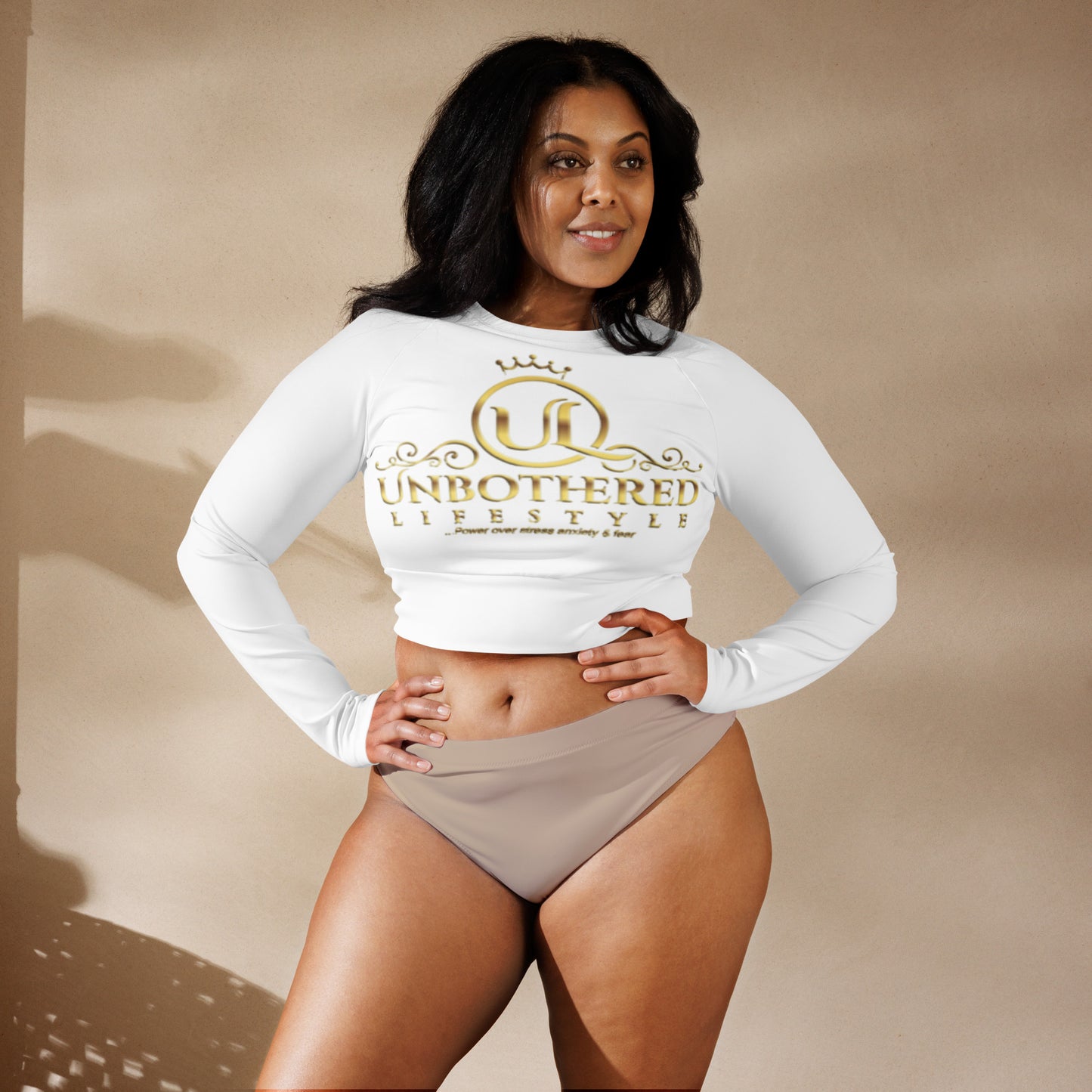 Unbothered Lifestyle long-sleeve crop top